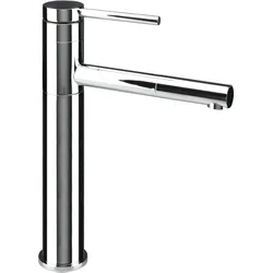 Neuesbad Serie 320 Waschtischarmatur mit ausziehbarem Auslauf, Erhöht, ohne Ablaufgarnitur, Chrom NB1DEBGE022K1