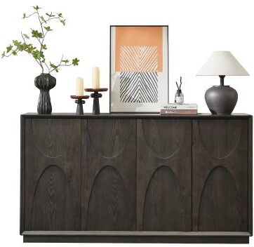 Kodotan sofa Modern 4-Door Wooden Cabinet with Adjustable Shelves - Stylish Storage Solution for Home or Office