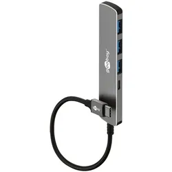 goobay USB-Hub USB-C auf USB-C /USB-A 5 Gbit/sek
