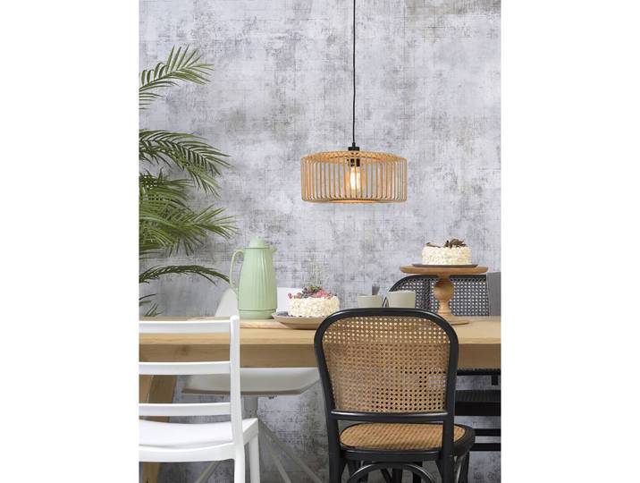 Pendelleuchte Bromo Ø 40cm Beige Material: Massivholz Oberfläche Holz: Beschichtet Oberfläche Metall: Lackiert E27