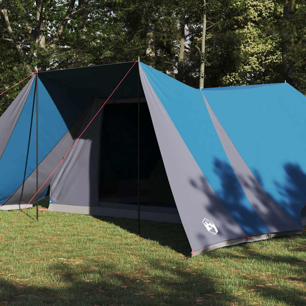vidaXL Tente Tipi 12 personne Bleu taffetas