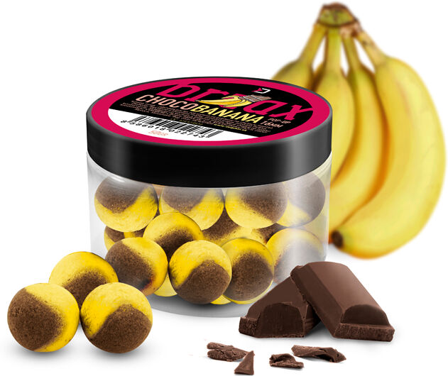 Appât Delphin BreaX POP 16mm/50g Choco-banane Gold, Gray, Brown, Beige Choco-banane