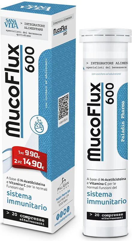 Paladin Pharma Sanavita Mucoflux 600 20cps Ef