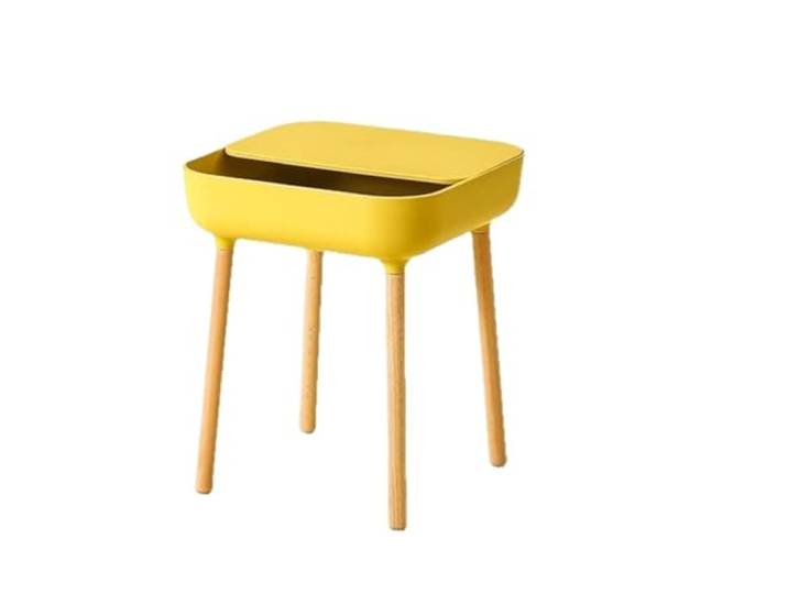 AZHKJKZH Nachttisch Schlafzimmer-Nachttisch, Schlichter, Moderner Nachttisch Aus Kunststoff, Aufbewahrungsschrank Wohnzimmer Schlafzimmer(Yellow)