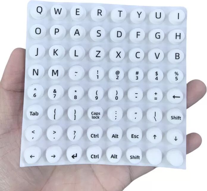 INF Autocollants de protection pour clavier avec ongles longs - Frappe facilitée et protection des touches