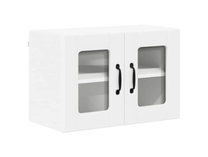 Helloshop26 Moderner praktischer Küchenschrank, minimalistische Fächer, 60 x 31 x 40 cm, aus Holz, weiß, 02_0053984