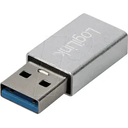 LOGILINK AU0056 - USB 3.0 Adapter, A-Stecker > C-Buchse, Silber