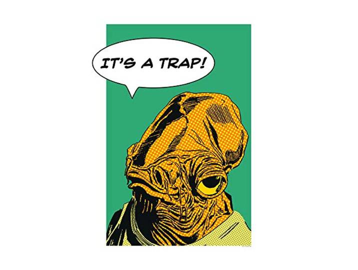 Komar Wandbild Star Wars Classic Comic Quote Ackbar Kinderzimmer, Jugendzimmer, Dekoration, Kunstdruck ohne Rahmen WB112-50x70 Größe: 50 x 70 cm (Breite x Höhe)