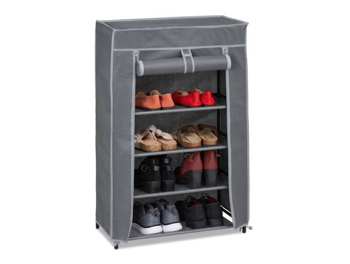 Relaxdays Schuhschrank Stoff 5 Fächer
