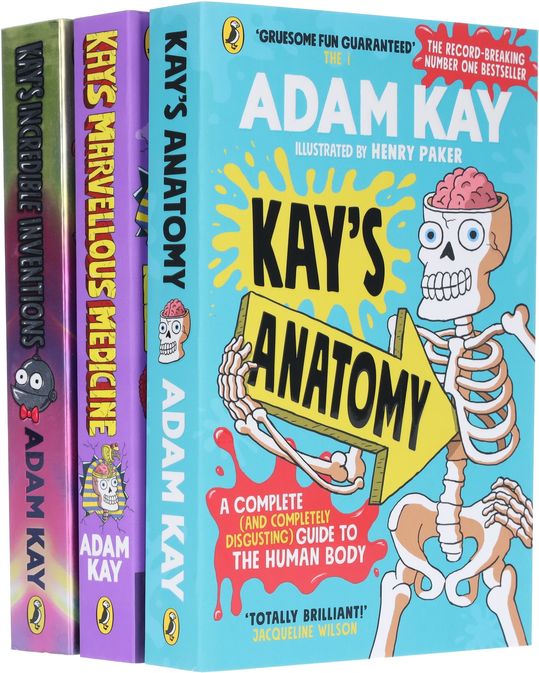 Adam Kay's Incredible Inventions, Marvellous Medicine & Anatomy: 3 Books Collection Set - Ages 9+ - Paperback Penguin Random House