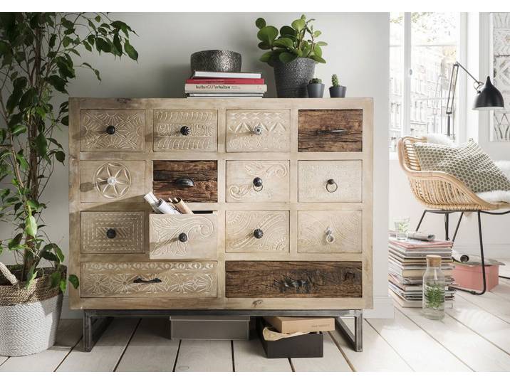 Sideboard 110x91cm 'Bombay' Mango & Eisen