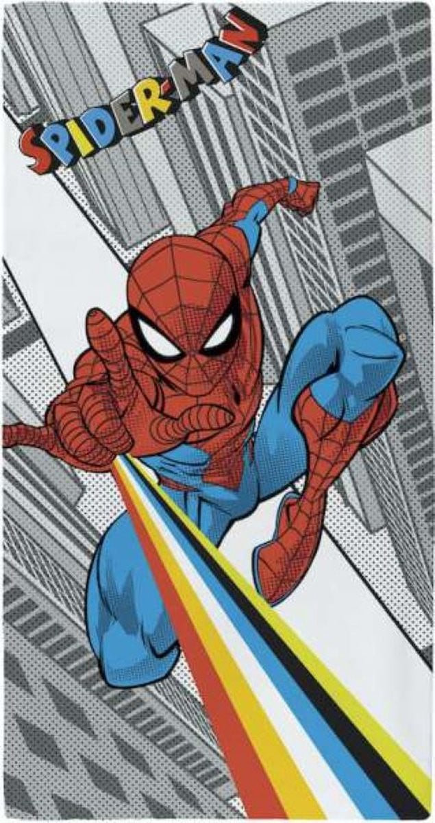 Marvel Spiderman badhanddoek en strandlaken voor kinderen, 140 x 70 cm