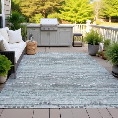 Addison Rugs Machine Washable Indoor/Outdoor Modern Dotty Links Chantille Rug