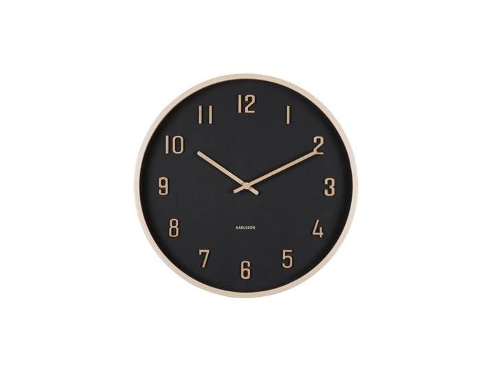 Karlsson Wanduhr Nervadura, Schwarz, Dekoration, Uhren, Wanduhren