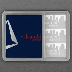 Silbertafel 3 x 1oz VALCAMBI "Skyline" CombiBar