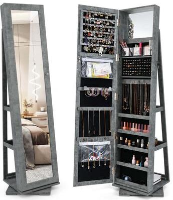 Armoire Jewelry Cabinet Standing Jewelry Organizer