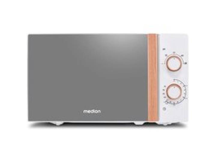 Micro-Ondes – MEDION MD10596 – 20L – 700 W – 5 niveaux – Mode décongeler - Design miroir avec effet bois