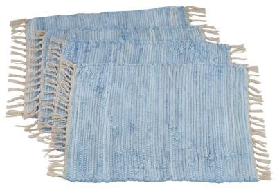 Saro Lifestyle Tasseled Design Chindi Placemats (Set of 4)