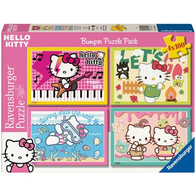Puzzle RAVENSBURGER "Los geht's, Hello Kitty", bunt, Puzzles, KinderB:36cm H:26cm, Pappe, Motiv, Made in Europe, B:36cm H:26cm