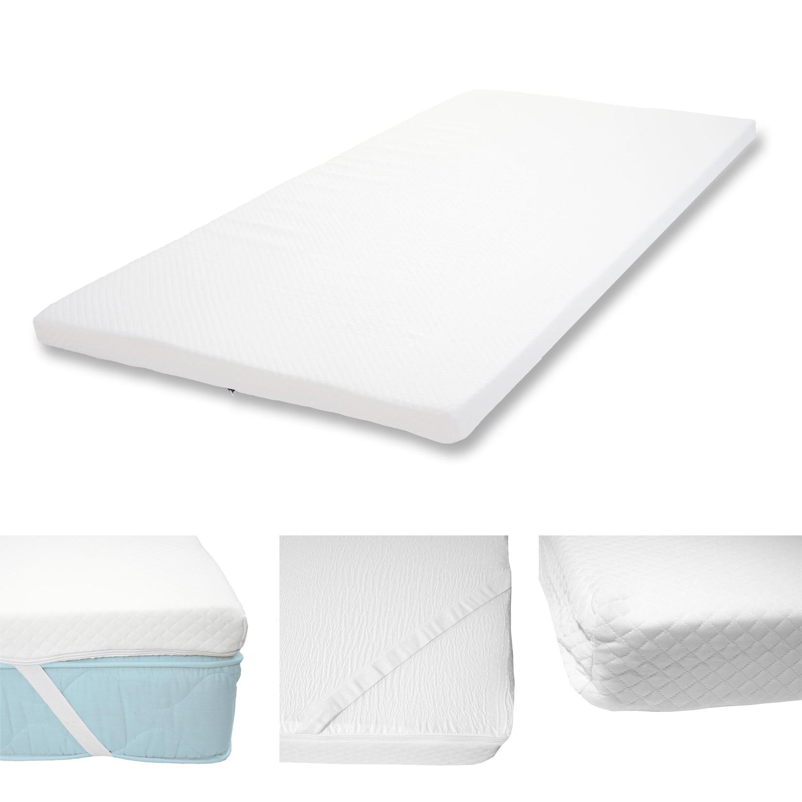 6cm Kaltschaum-Matratzentopper MCW-E63, Topper Matratzenauflage Matratzenschoner ~ 90x200cm