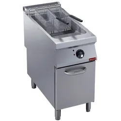 Elek. Friteuse 1 Becken "Y" 23 L, externe Brenner, auf Unterschrank (E22/F23A4-S)