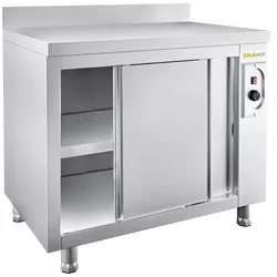 Beheizter Unterschrank aus Edelstahl 1000x600 mm PREMIUM - GOLDINOX