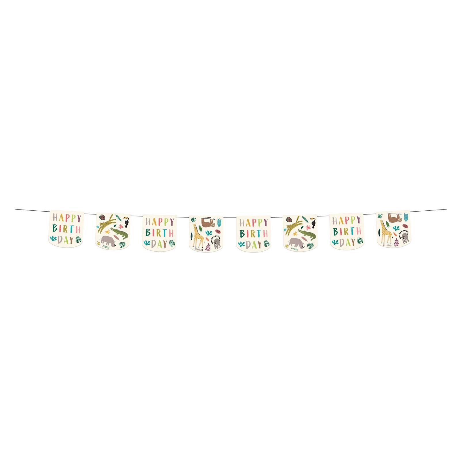 Folat Wimpelkette Wildtiere 6m (1 Stk.) (68293)