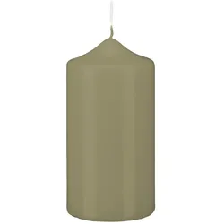Kopschitz Kerzen Spitzkopf Stumpen Kerzen Antik-Grün Verde Vecchio 25 x Ø 8 cm, 6 Stück