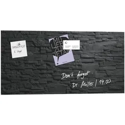 Sigel Glas-Magnettafel »Artverum« GL149 schwarz