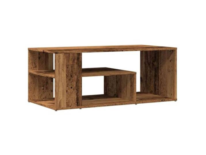 Couchtisch Altholz 100x50x40cm Einfache Form, Tischplatte für Mahlzeiten und Dekorationen, Holzwerkstoff, glatte Oberfläche, leicht zu reinigen