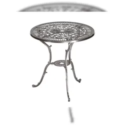 Merxx Lugano Tisch Rund, Ø 70 cm, Aluminiumguss, Graphit