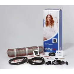 DEVI Dünnbettheizung 150W/qm 150W 1qm 1Kaltl DEVImat 150 Dünnbett-Set Touch