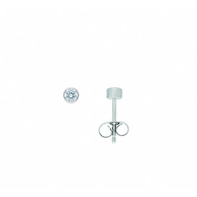 Paar Ohrhänger ADELIA´S "Damen Edelstahlschmuck", silber, Ohrringe, Damen, Edelstahl, mit Zirkonia Edelstahlschmuck für Damen