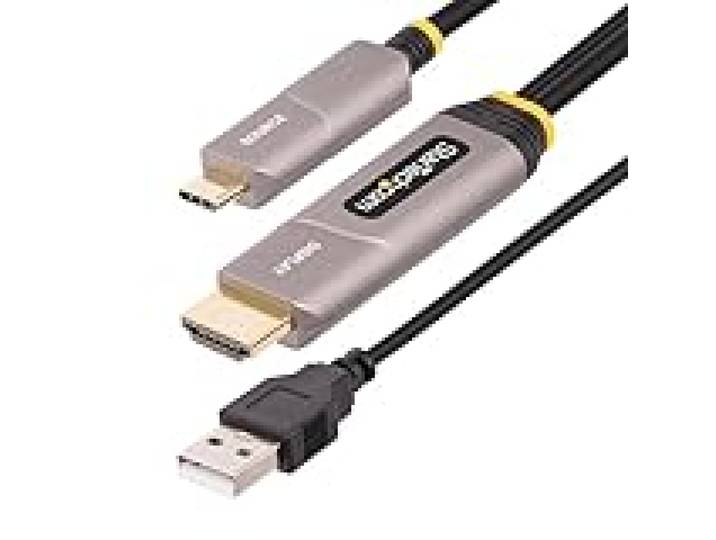 StarTech Câble Optique Actif AOC USB-C vers HDMI 2.0 9,15m, 4K, CL3, Noir