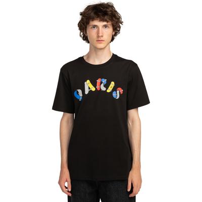 T-Shirt ELEMENT "Twisted Decks", Herren, Gr. M, schwarz (flint schwarz), Obermaterial: 100% Baumwolle., Shirts T-Shirt