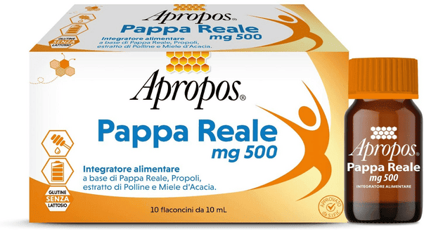 Apropos Pappa Reale 500mg Integratore 10 Flaconcini