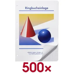 OTTO Office Ringbucheinlage A4 kariert 500 Stück