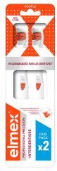 Elmex Professional Précision Interdentaire Brosse à Dents Souple Duo Pack - Etui 2 brosses à dents