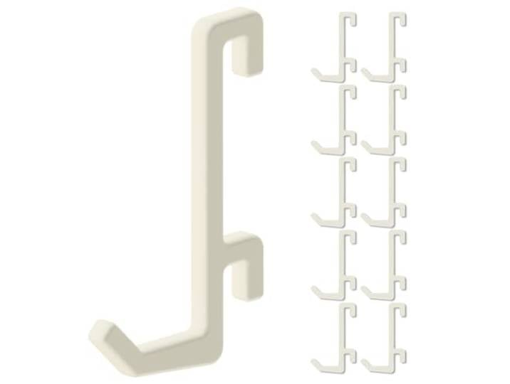 10 crochets pour panneau perforé Ikea Skadis\, en L incliné 15mm Support mural\, plaque pour outils et accessoires