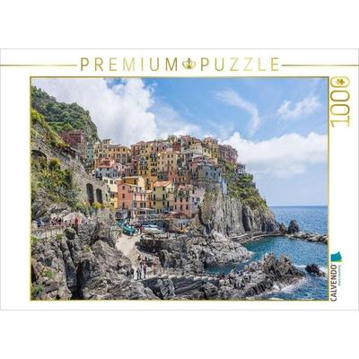 CALVENDO Puzzle Le Cinque Terre, Riomaggiore, Italien | 1000 Teile Lege-Größe 64x48cm Foto-Puzzle für glückliche Stunden
