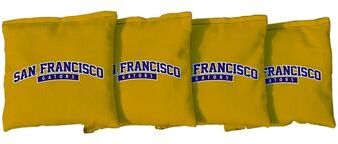 Skip's Garage San Francisco State Gators Yellow Cornhole Bags