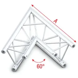Milos Deco-22 Triangle Truss - Corner ACM20 - 60° corner