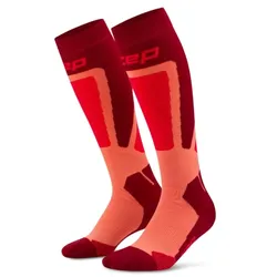 CEP Damen Ski Thermo Socken Tall 4.0 red coral - III - III