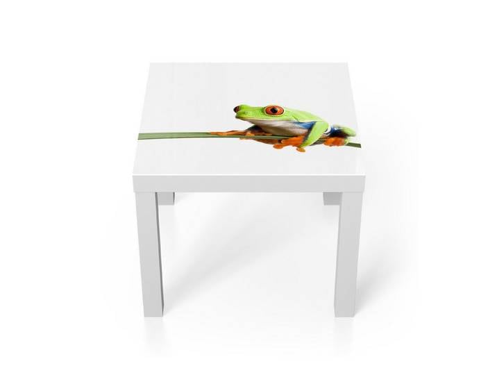 DEQORI Couchtisch 'Neugieriger Frosch', Glas Beistelltisch Glastisch modern
