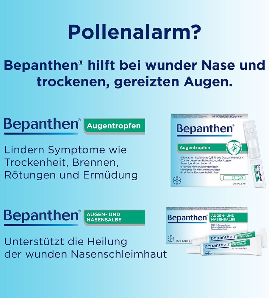 Bepanthen Augentropfen & Augen- und Nasensalbe 1 St Kombipackung