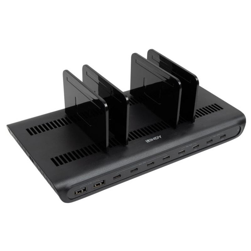 Lindy 10-Port USB-Ladestation 240W, 8xUSB-C PD & 2x USB-A