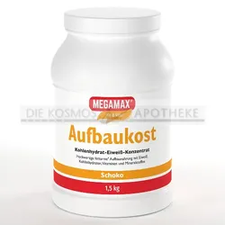 MEGAMAX Aufbaukost Schoko Pulver 1,5 kg