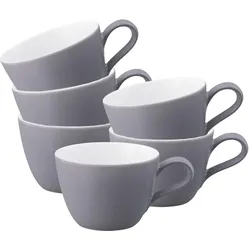 KAFFEETASSEN Life Fashion Elegant Grey 240 ml 6er Set