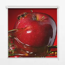 INNENROLLO - Fensterrollo - Rollo - 80x180 cm - Roter Apfel im Wasser