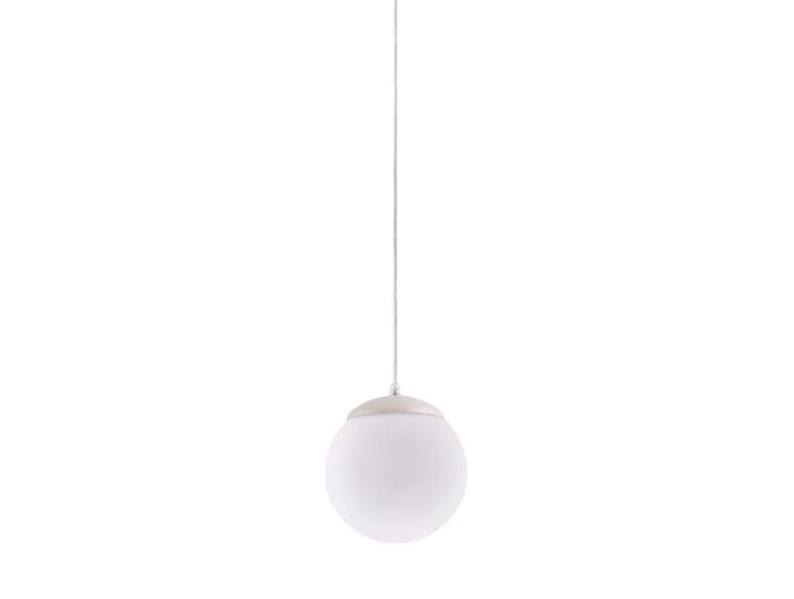 Design Pendellampe „Ugo“ Ø 20 cm Beige / Weiss Sollux Lighting
